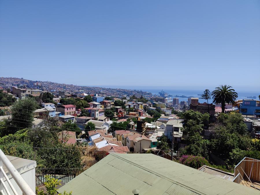 The city overlooking the bay.