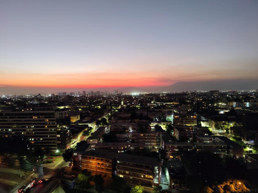 A view of my the sunset from my apartment.