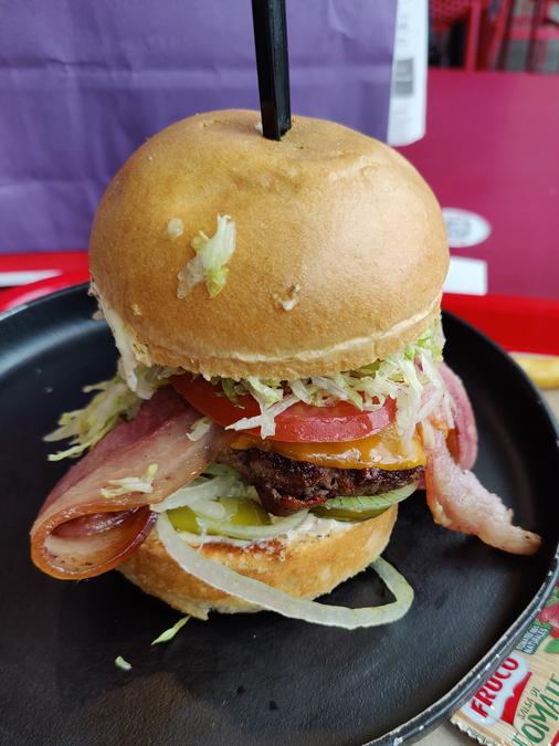 The Makin' Bacon Burger from Guy's! Burger Joint.