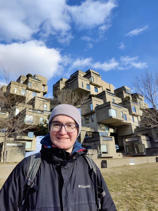 Photo of me with Habitat 67.