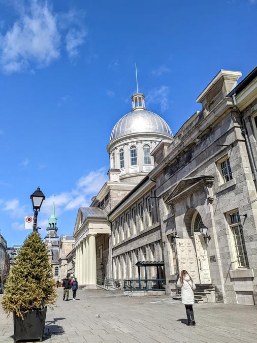 Facade of the Bonsecours Market.