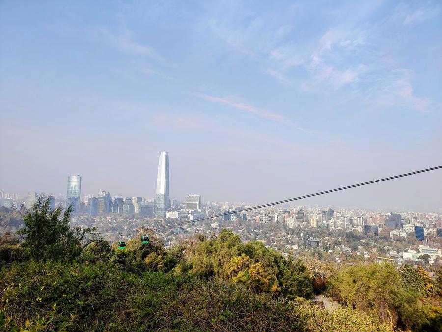 A view of Providencia from Cerro San Cristóbal.