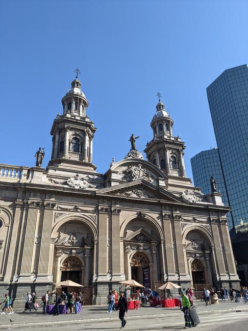 The front of the Metropolitan Cathedral.