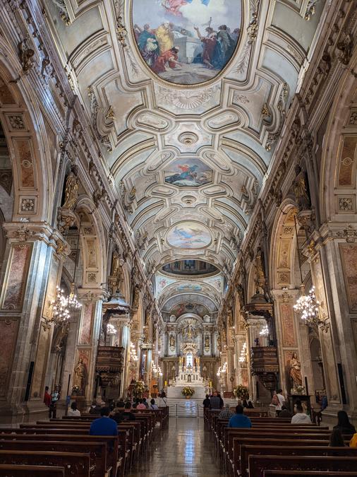 The beautiful interior of the Cathedral.